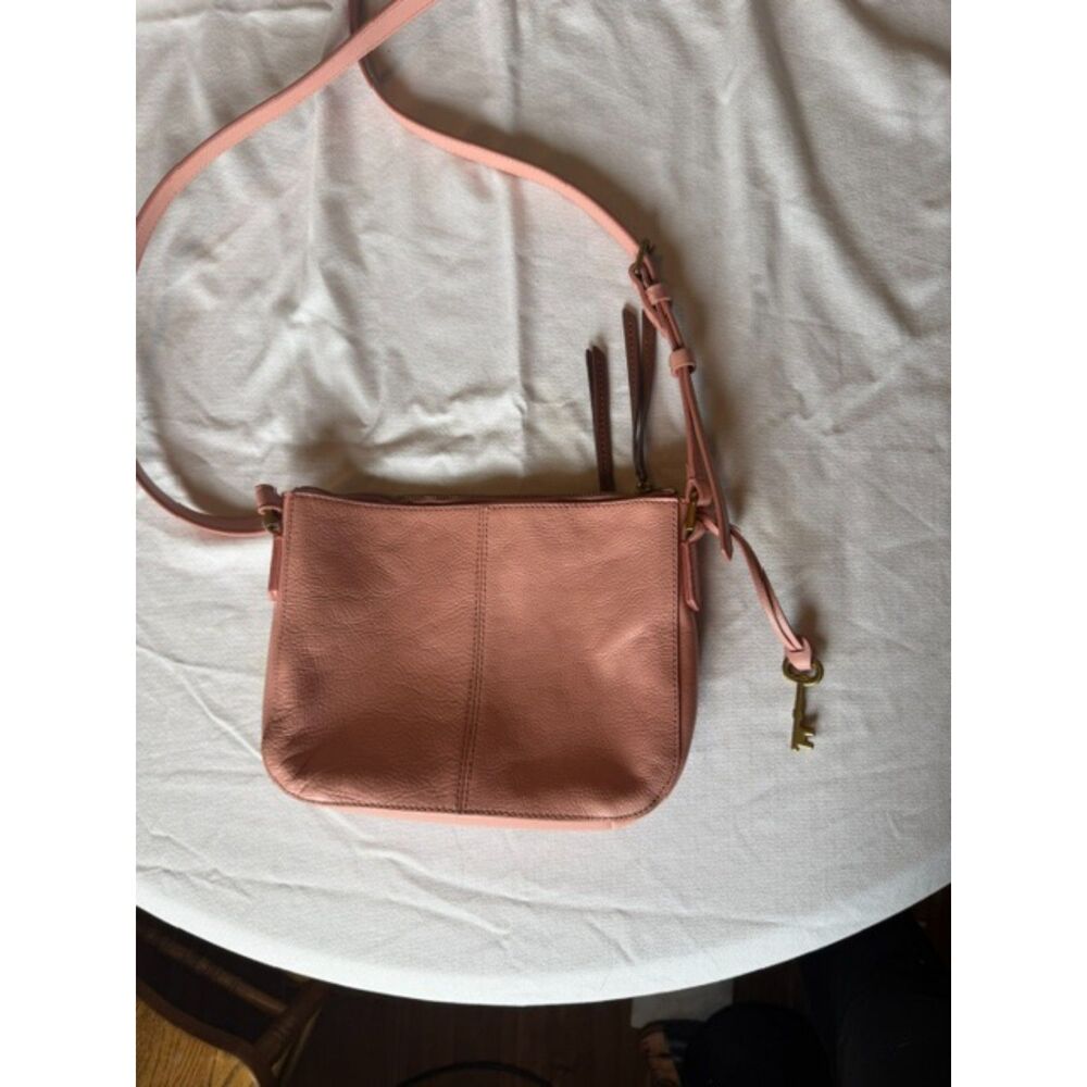 Pink Fossil Crossbody Bag